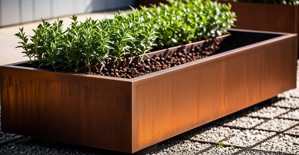 Jardinière en acier corten longue durée : alliez esthétique et résistance
